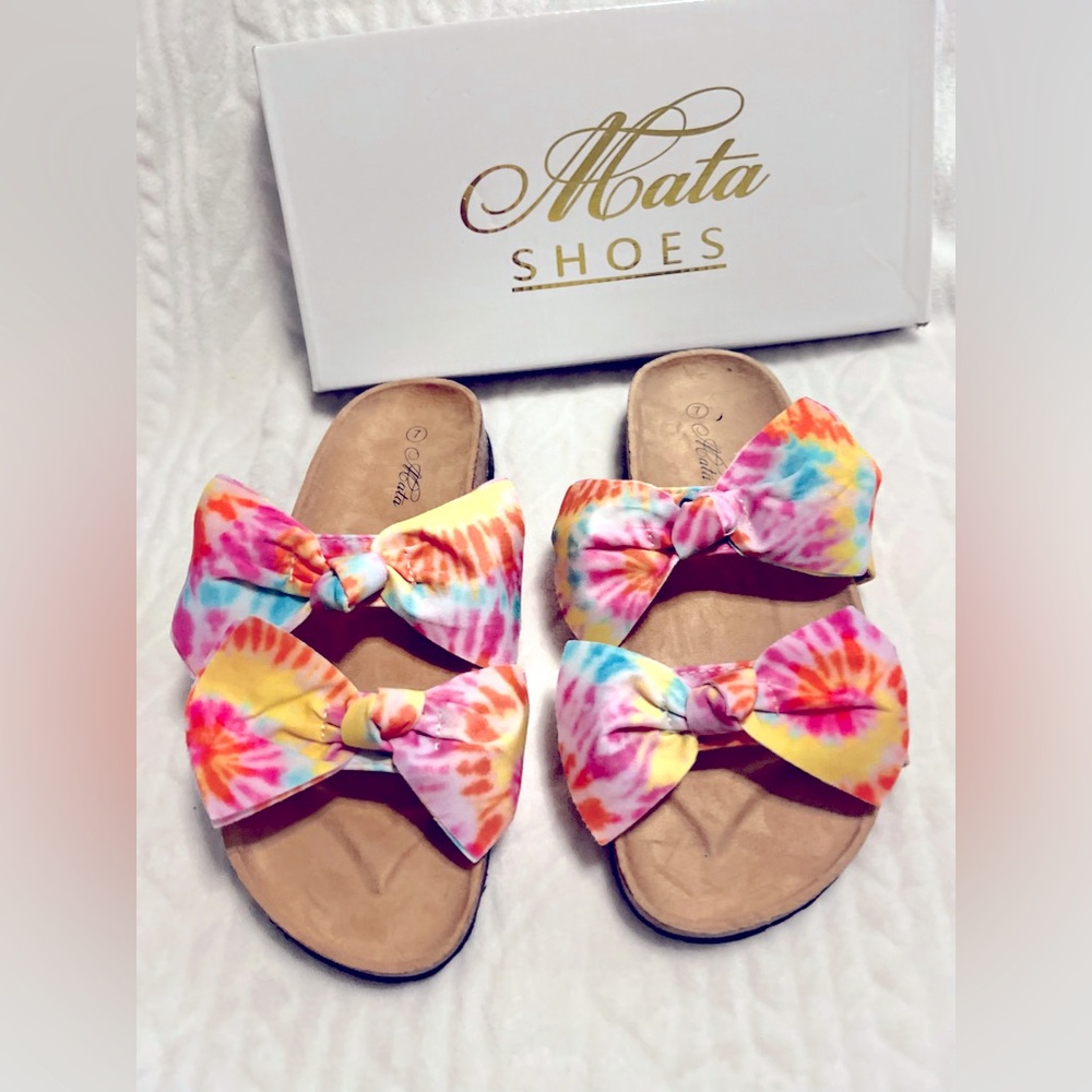 New pair of Tye dye sandals